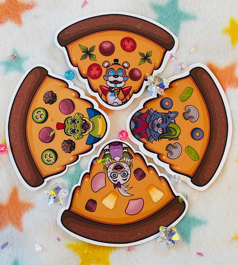 Security Breach Pizza Stickers Security Breach Pizza Stickers