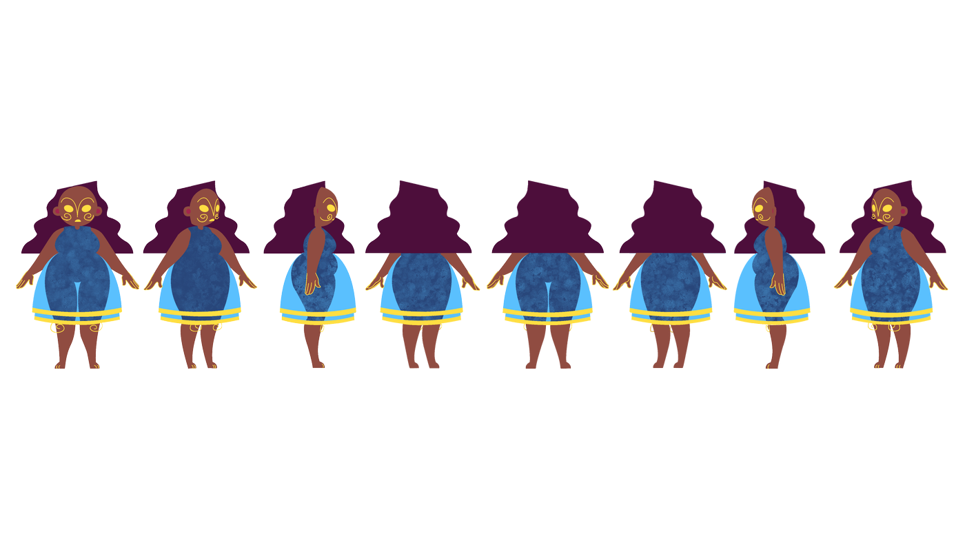 Malinche Turn Around Colored